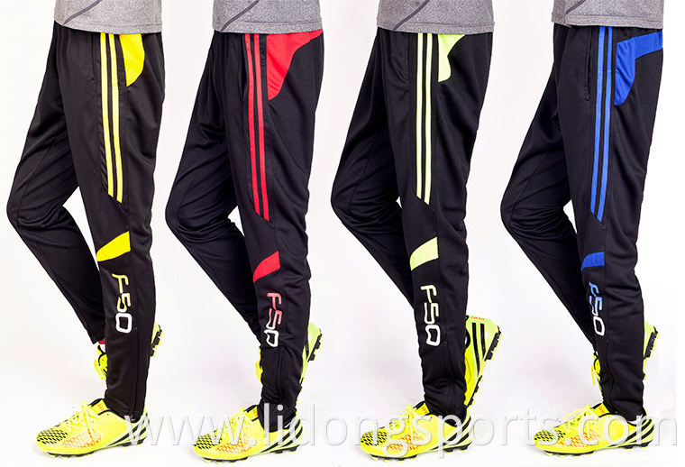 High quality men's & children elastic waist sports soccer long trousers